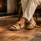 MEDICATED SLIPPERS CROSS STRAP – CREAM