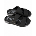 MEDICATED SLIPPERS CROSS STRAP – BLACK