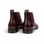 Brown Pure Leather Chelsea Shoes for Modern Style
