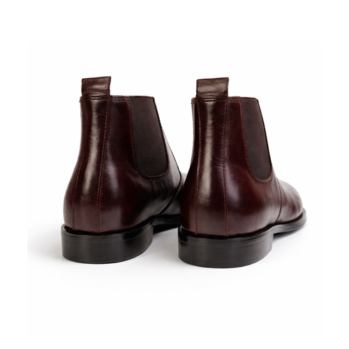 Brown Pure Leather Chelsea Shoes for Modern Style
