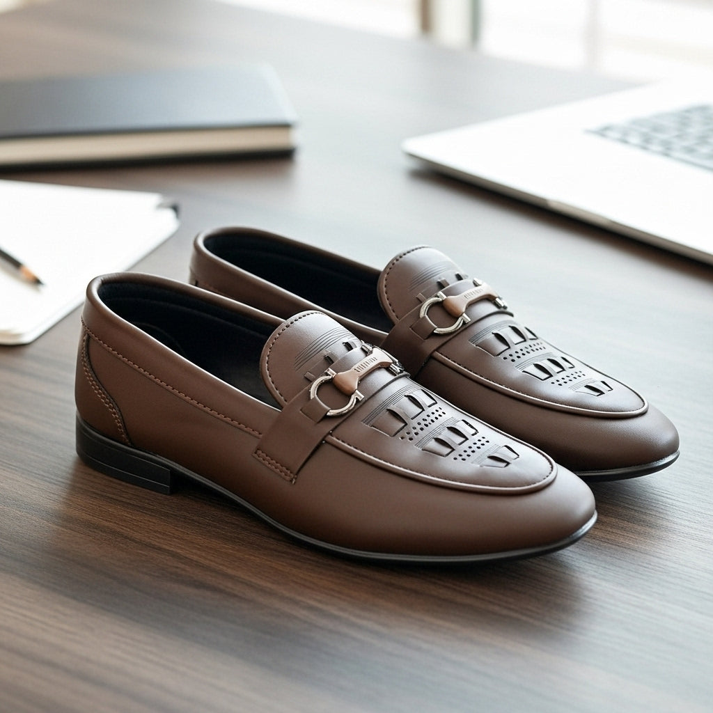 Regal Buckle Brown Loafers