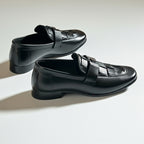 H Buckle Black Formal Loafer