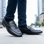 Regal Buckle Black Loafers