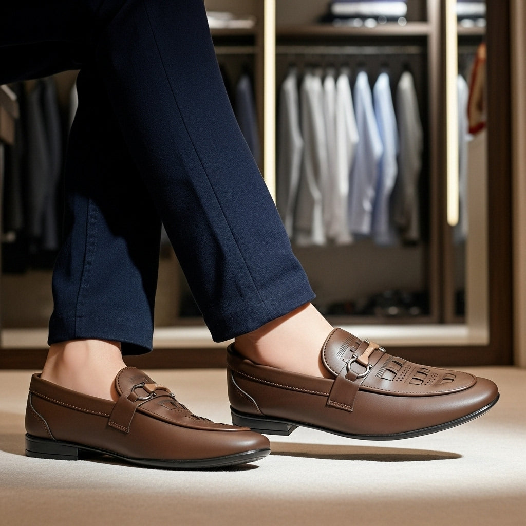 Regal Buckle Brown Loafers