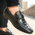 H Buckle Black Formal Loafer