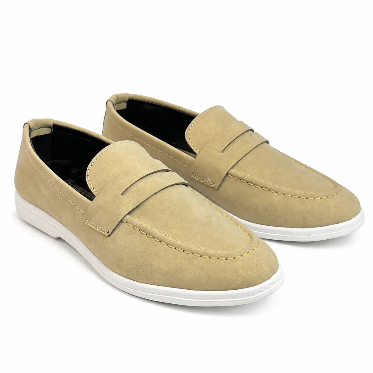 CREAM SUEDE MEDICATED LOAFER